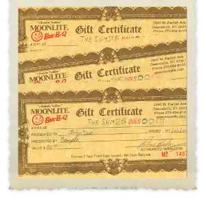 GIFT CERTIFICATES